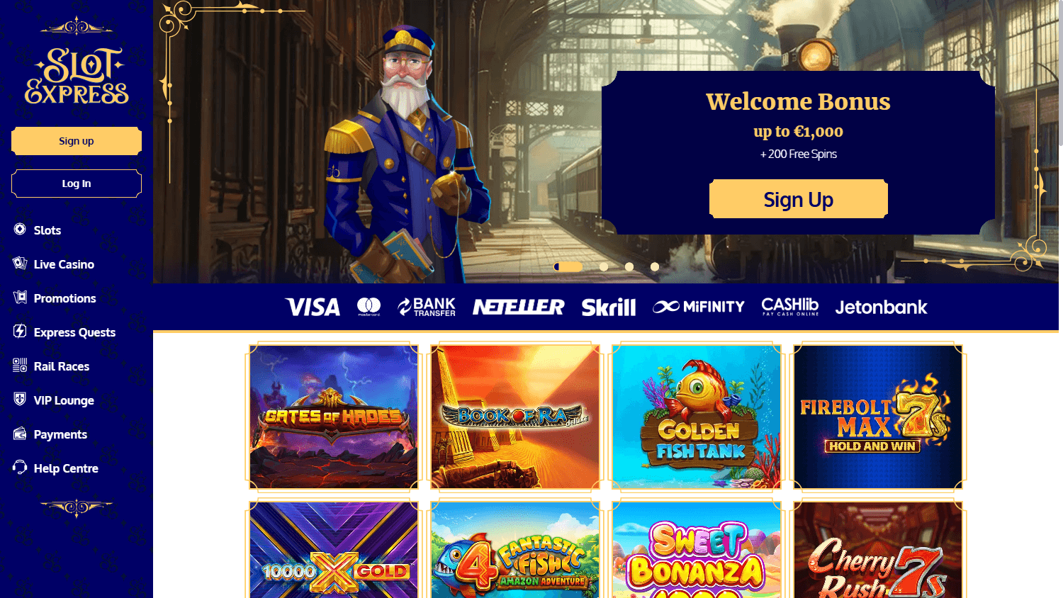 Slot Express Casino Desktop screenshot
